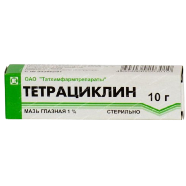 Тетрациклин MEDICINES Tetracycline eye ointment 1% 10g Tatchempharm
