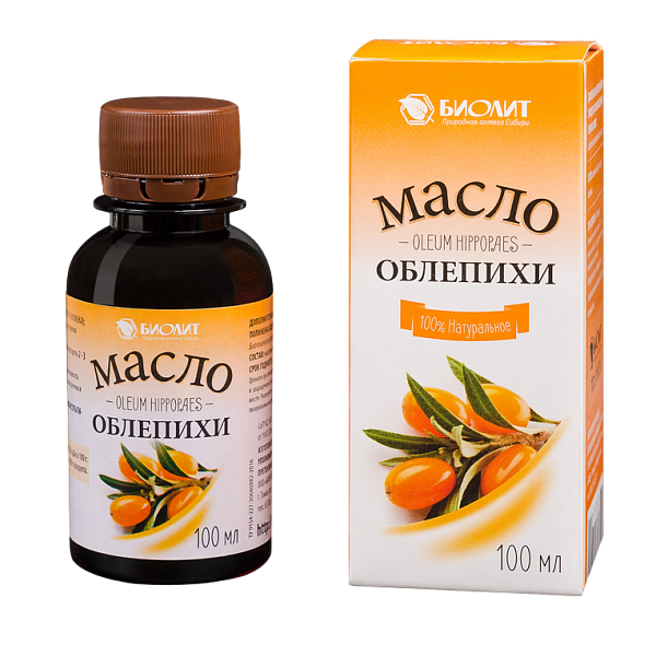 Облепиховое MEDICINES Oleum Hippopaes 100ml Biolit