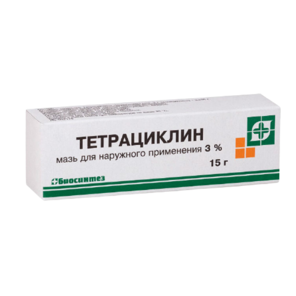Тетрациклиновая MEDICINES Tetracycline ointment 3% 15g Biosintez