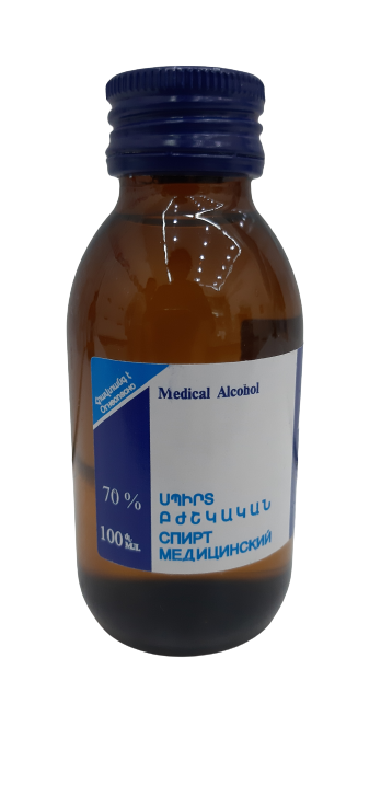 Спирт MEDICINES Medical alcohol 70% 100ml