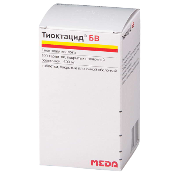 Тиоктацид MEDICINES Thioctacid BV tablets 600mg x 100