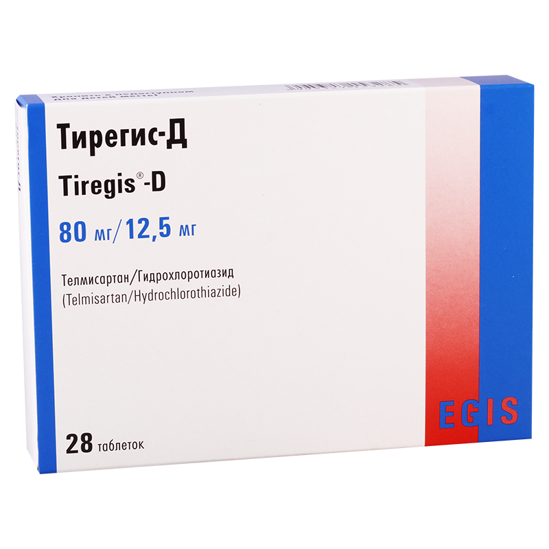 Тирегис MEDICINES Tiregis-D tablets 80mg/12,5mg x 28