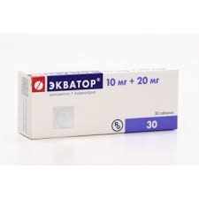 Экватор MEDICINES Ekvator tablets (20mg+10mg) x 30