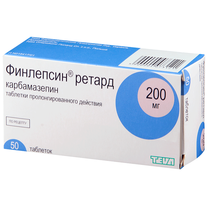 Финлепсин MEDICINES Finlepsin Retard tab 200mg N50