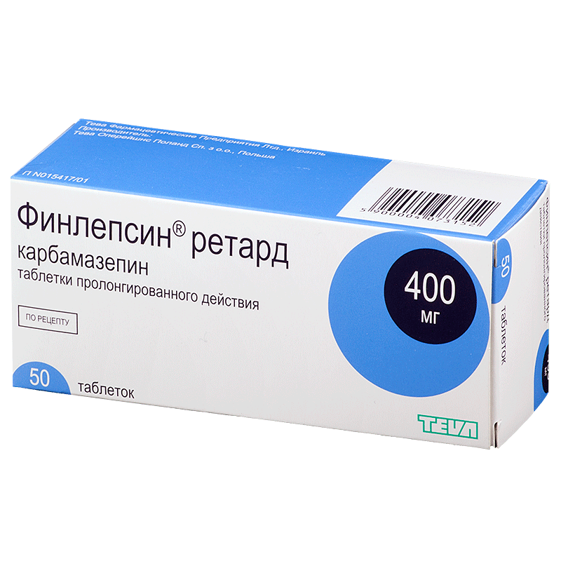 Финлепсин MEDICINES Finlepsin Retard tab 400mg N50