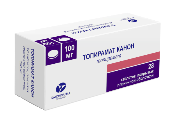 Топирамат MEDICINES Topiramate Canon tablets 100mg x 28