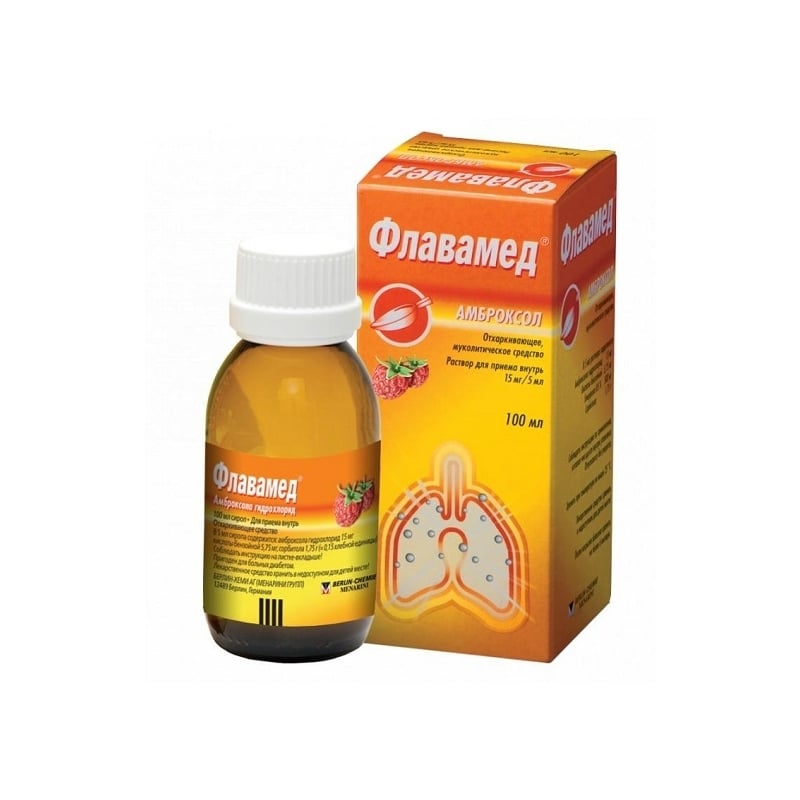 Флавамед MEDICINES Flavamed syrup 15mg/5ml; 100ml