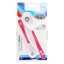 Канпол FOR KIDS Canpol Melamine Spoons Toys 2 pcs. pink 4254