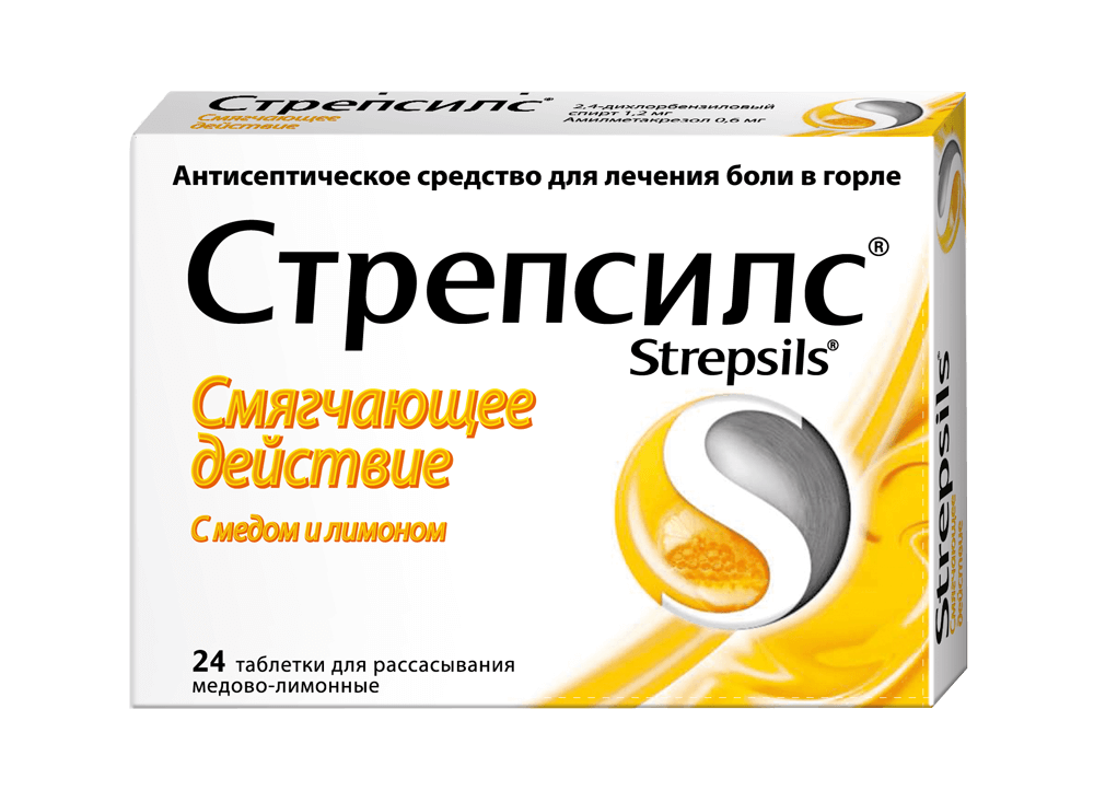 Стрепсилс MEDICINES Strepsils with Honey and Lemon tab N24