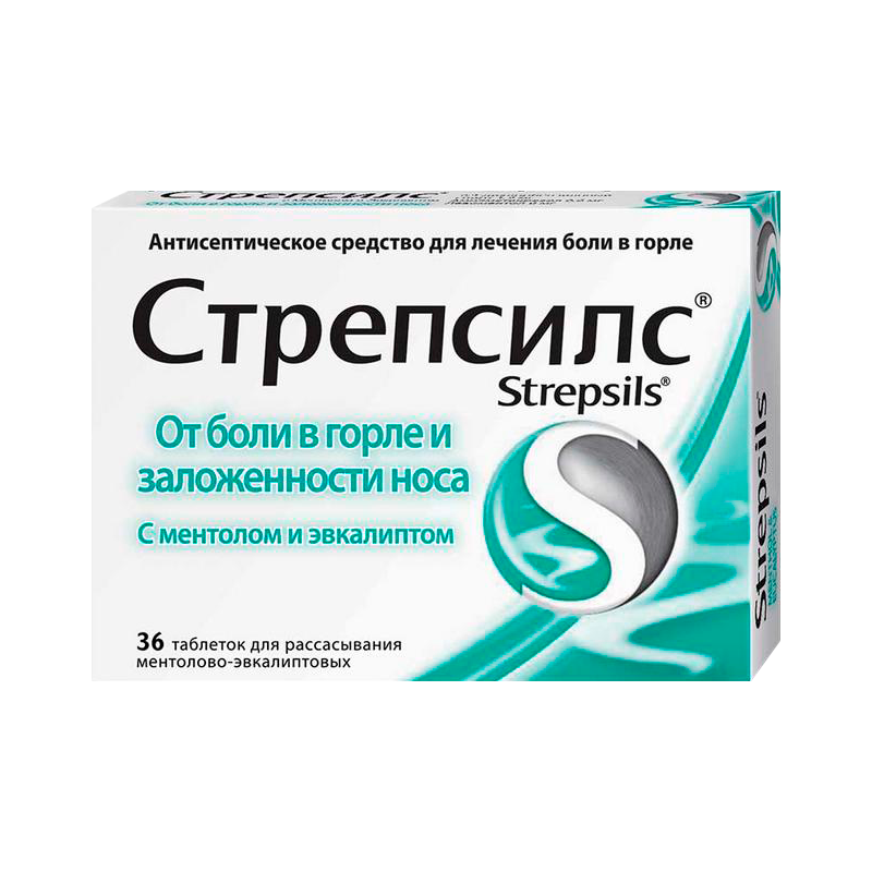 Стрепсилс MEDICINES Strepsils with Menthol and Eucalyptus tab N36