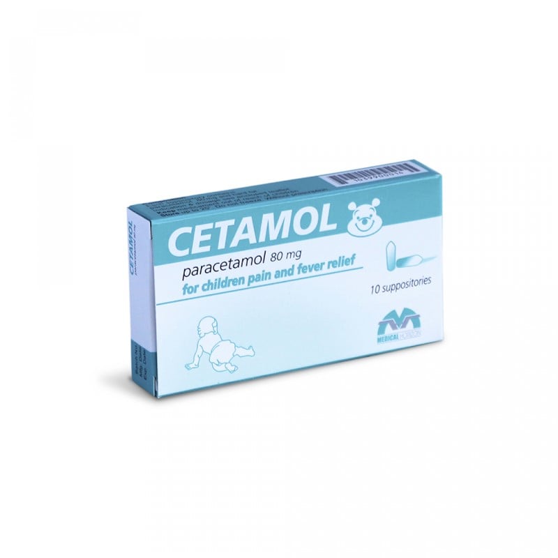 Цетамол MEDICINES Cetamol suppositories 80mg x 10