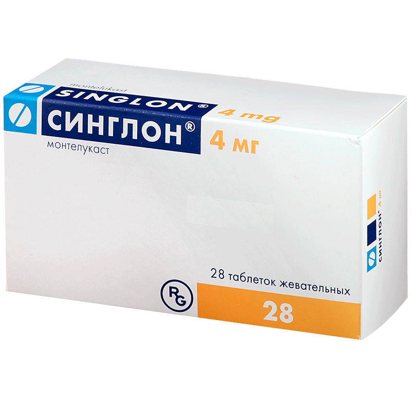 Синглон MEDICINES Singlet chewable tablets 4mg x 28