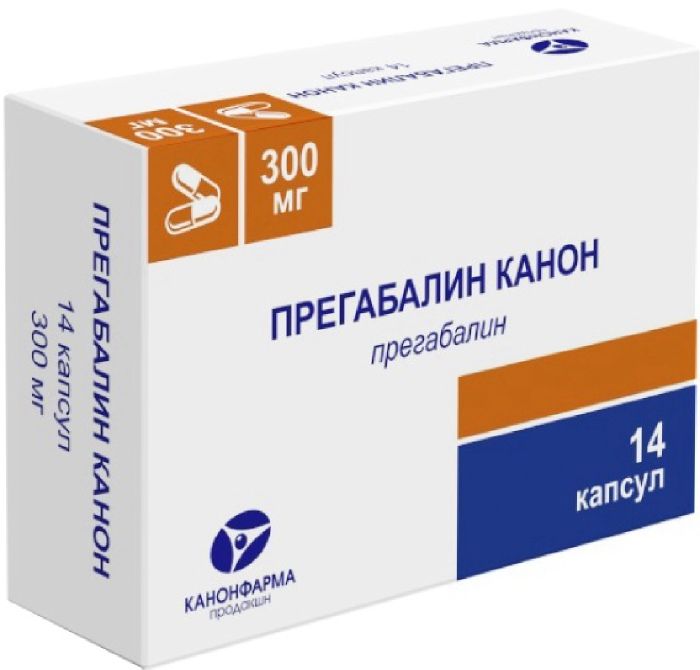 Прегабалин Պրեգաբալին Կանոն դեղապատիճներ 300մգ x 14