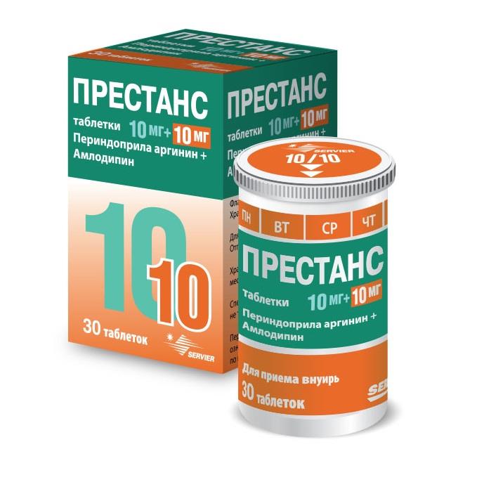 Престанс MEDICINES Prestance tablets 10mg/10mg x 30