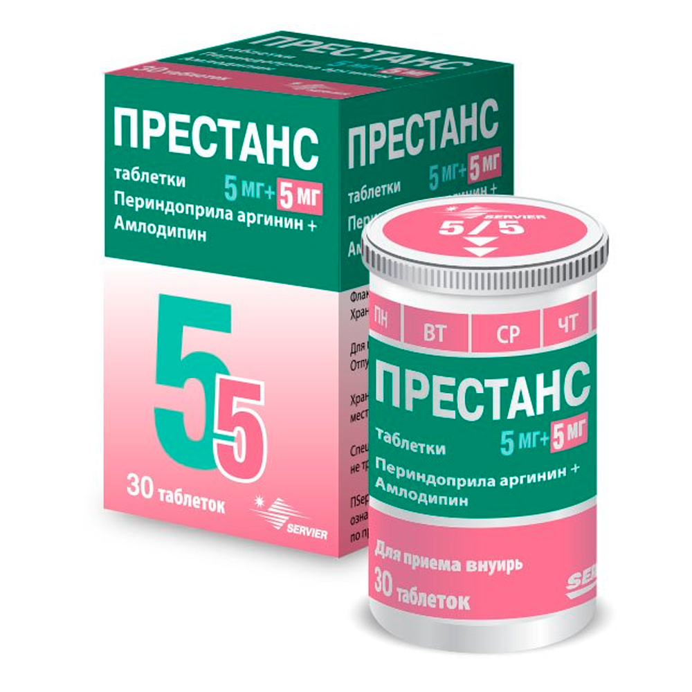 Престанс MEDICINES Prestance tablets 5mg/5mg x 30