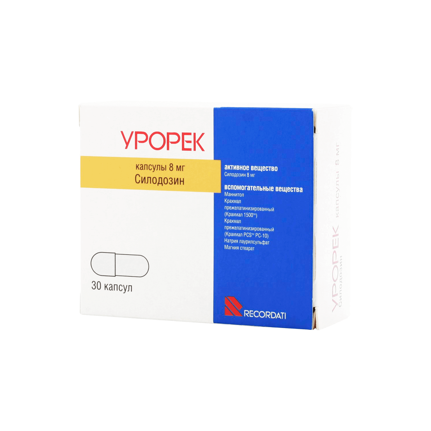 Урорек MEDICINES Urorek capsules 8mg N30