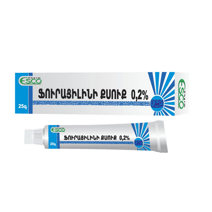 Фурацилиновая MEDICINES Furacilin ointment 0.2% 25g tube