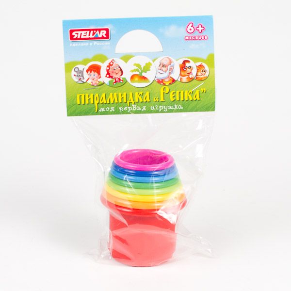 Стеллар FOR KIDS Stellar rattle pyramid 2 circle 1546
