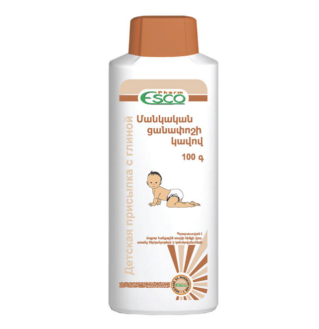 Присыпка FOR KIDS Baby powder with clay 100g Esco-Pharm