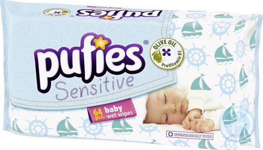 Пуфис FOR KIDS Poufis wet wipes sensitive N64