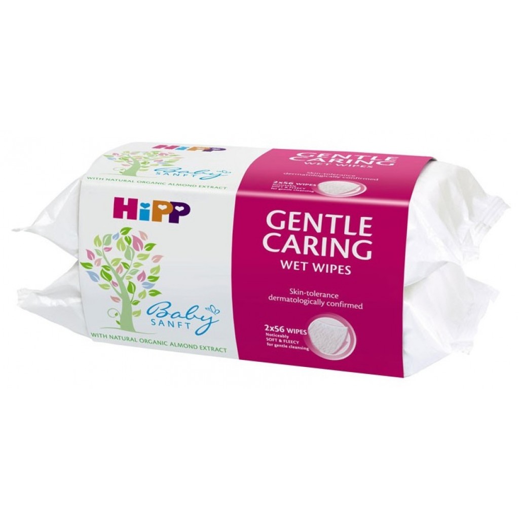 Хипп FOR KIDS Hipp BabySunft wet wipes 2 x 56