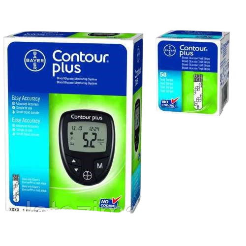 Глюкометр MEDICAL SUPPLIES Glucometer Contour Plus + Strips Contour Plus N50 4343