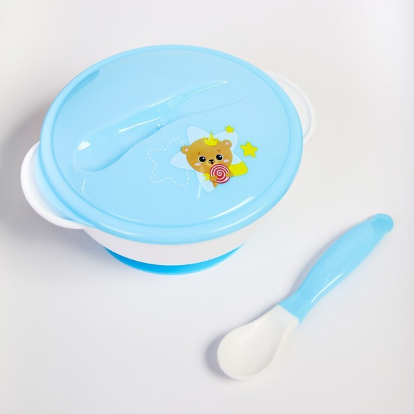 Счастливый FOR KIDS Happy baby bowl with a lid 6+ (15021)