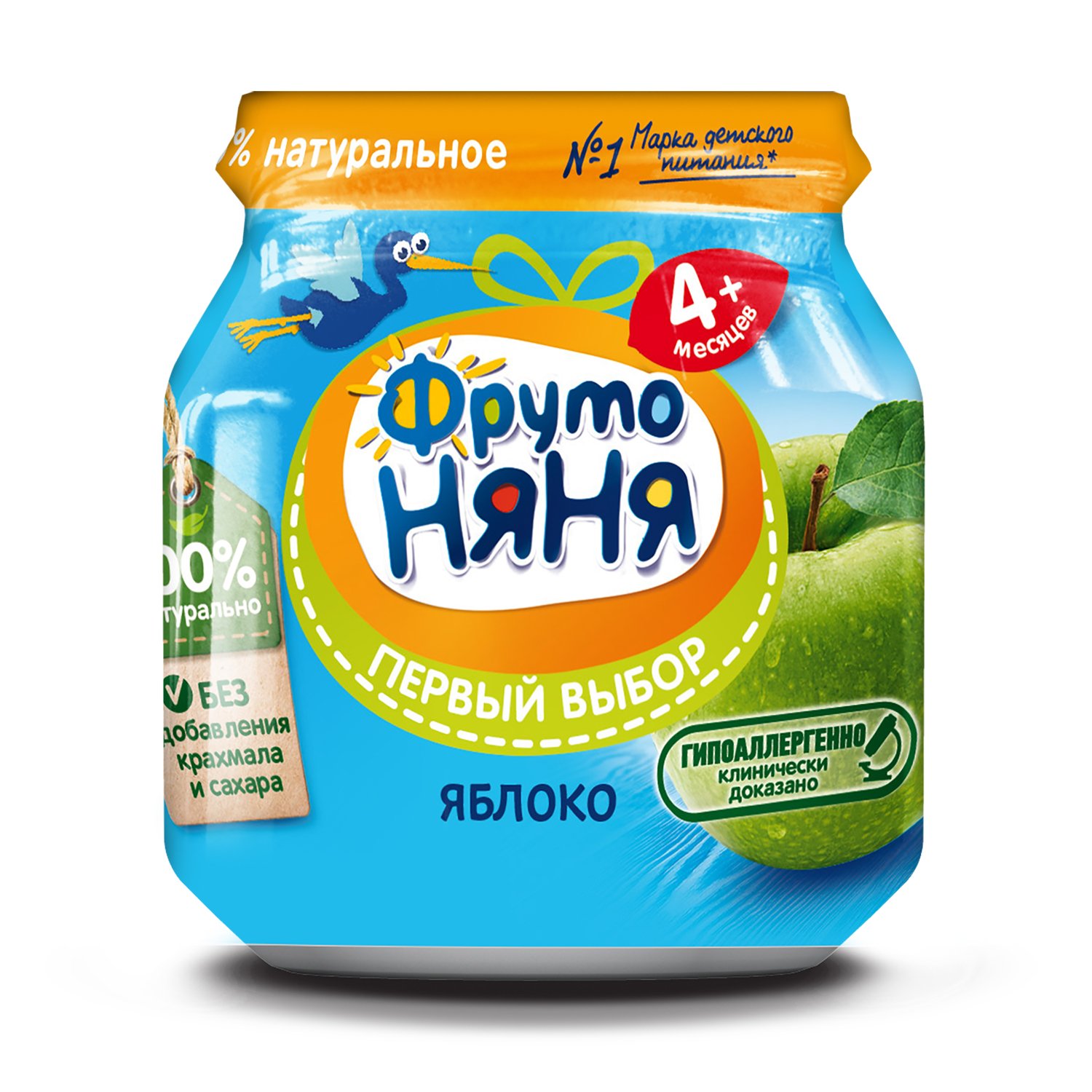 Фруто ПРОДУКТЫ ДЛЯ ДЕТЕЙ Фруто Няня пюре из яблок с 4 мес. 100гр