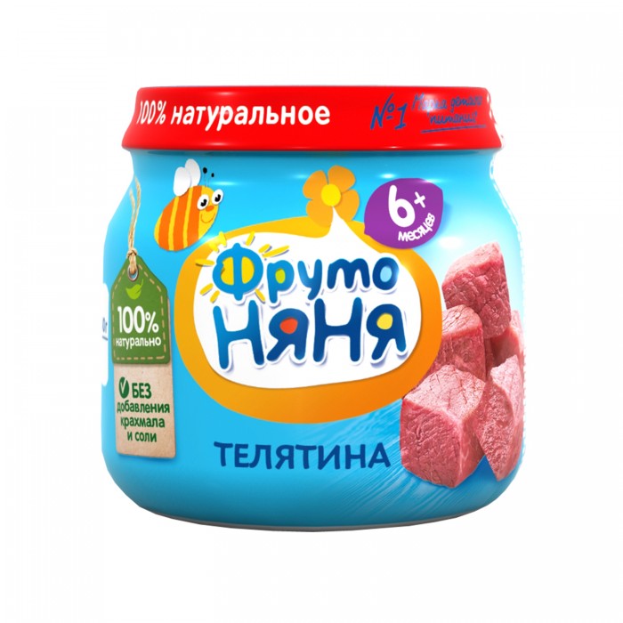 Фруто FOR KIDS Fruto Nyanya puree veal 80g