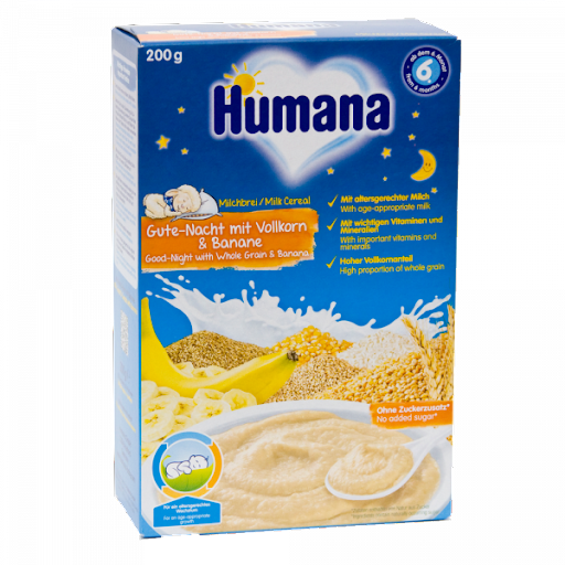 Хумана FOR KIDS Humana milk porridge with banana 6+ months 200g