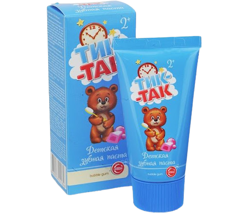 Тик FOR KIDS Tik-Tak Toothpaste for children bubble gum 62g