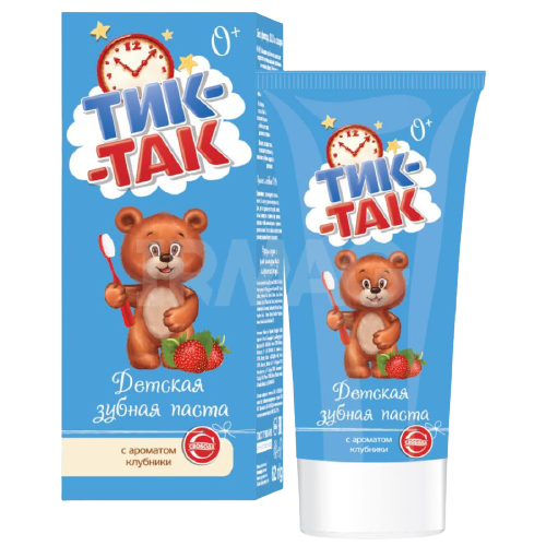 Тик FOR KIDS Tik-Tak Toothpaste for children with strawberry flavor 62g