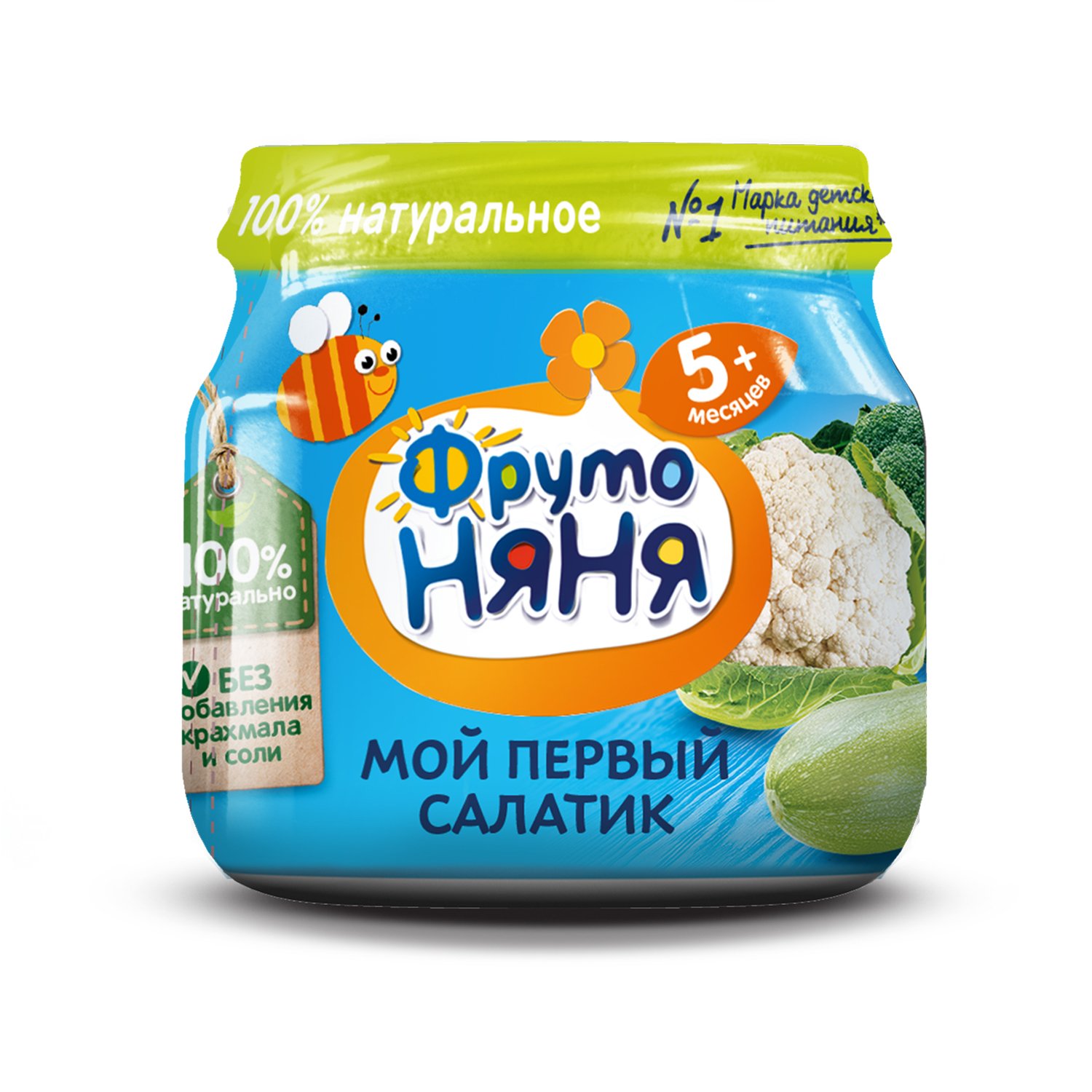 Фруто ПРОДУКТЫ ДЛЯ ДЕТЕЙ Фруто Няня пюре мой первый салатик 80г.