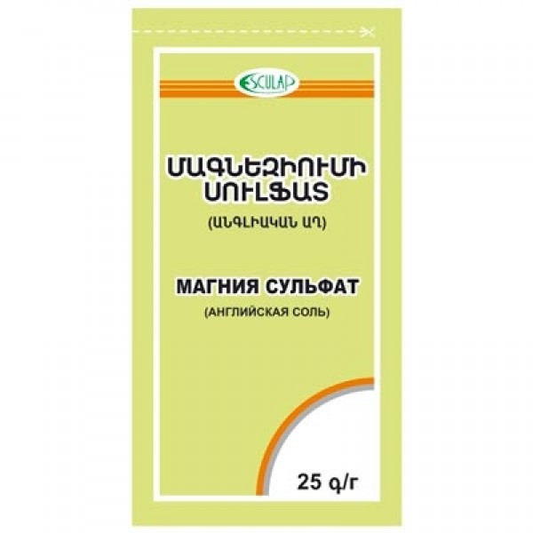 Магния MEDICINES Magnesium sulfate por. 25g Esco