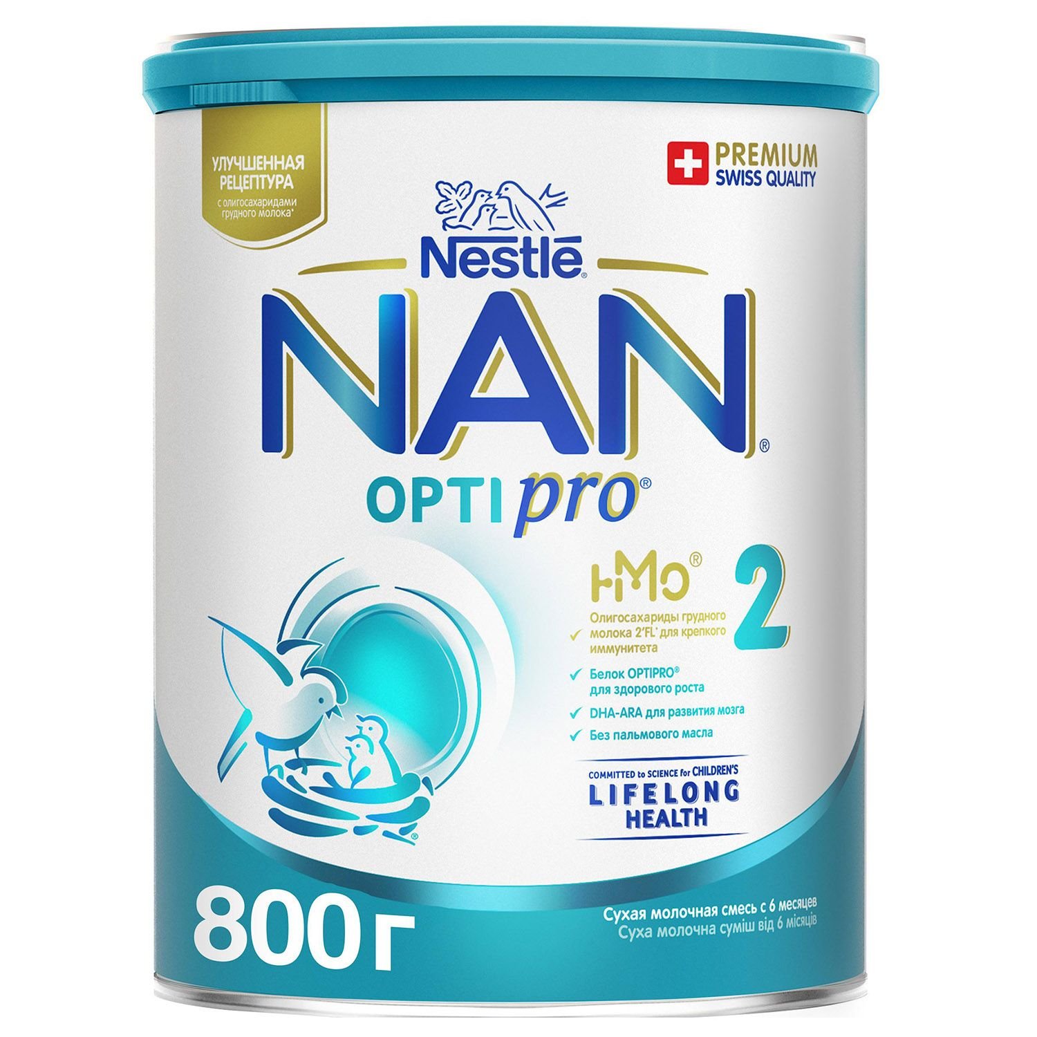 НАН FOR KIDS Nan 2 milk formula 6+ months 800g