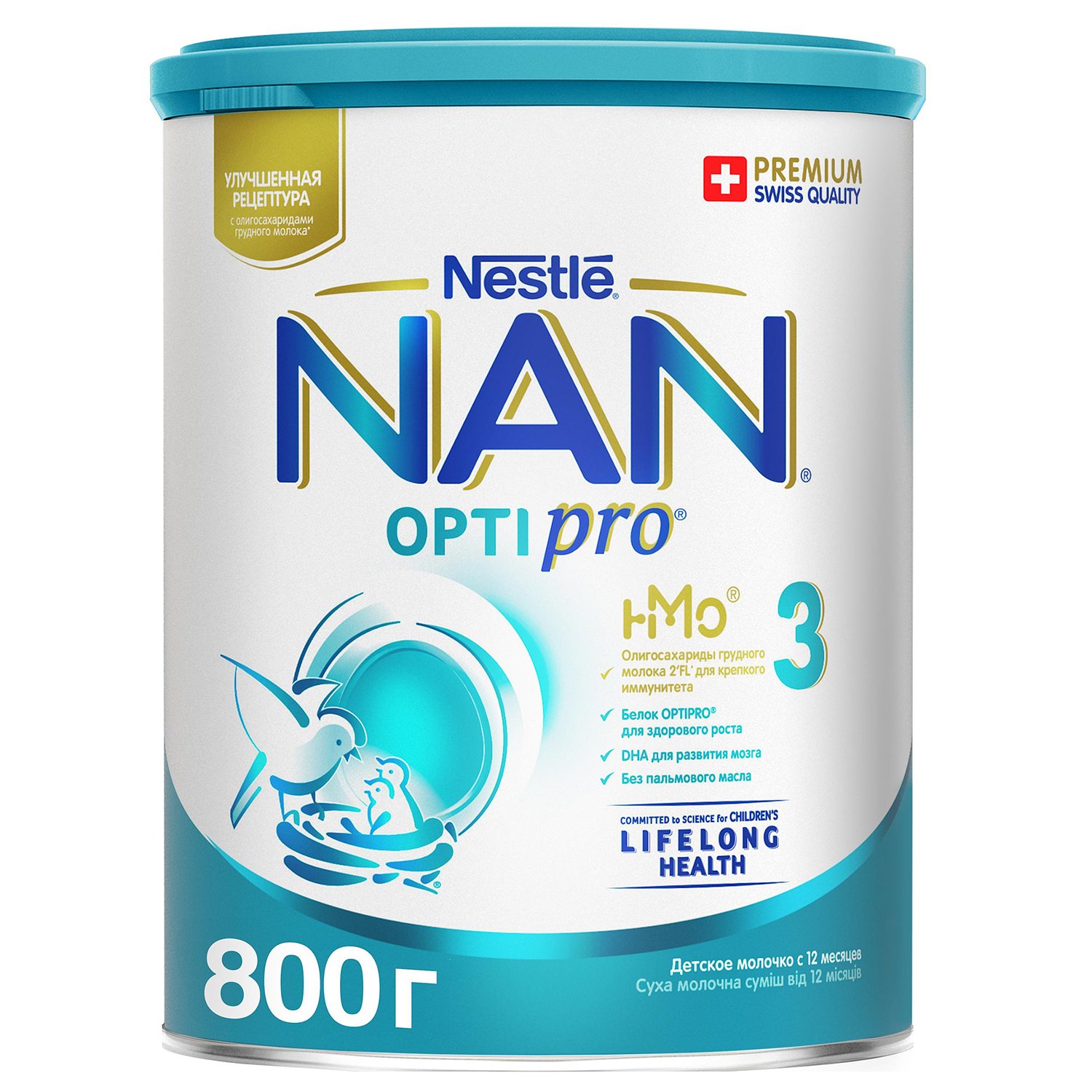 НАН FOR KIDS Nan 3 milk formula 12+ months 800g