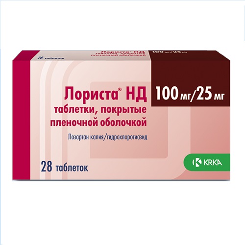 Лориста ԴԵՂՈՐԱՅՔ Լորիստա HD դեղահատեր թ/պ 100մգ/25մգ N28