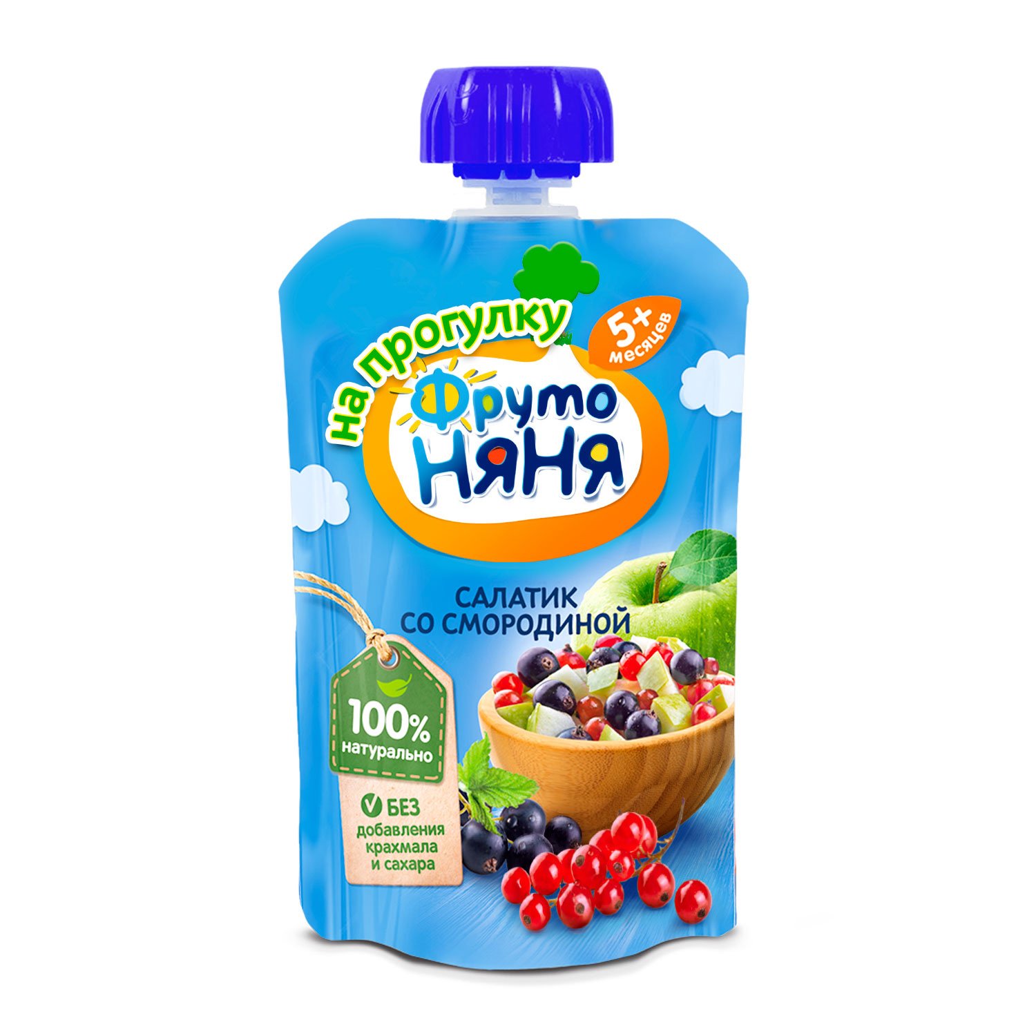 Фруто FOR KIDS Fruto Nyanya puree salad with currant 5+ months 90g