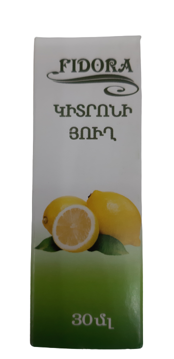 Лимонное MEDICINES Lemon oil 30ml Fidora