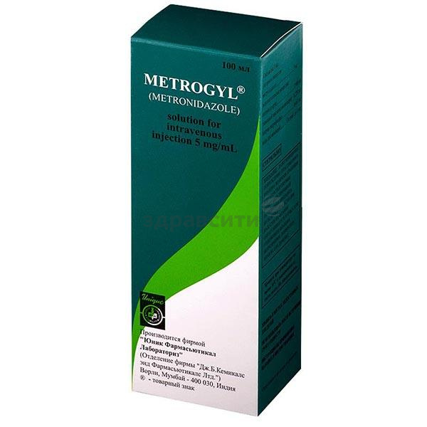 Метрогил MEDICINES Metrogyl solution IV 500mg/100ml