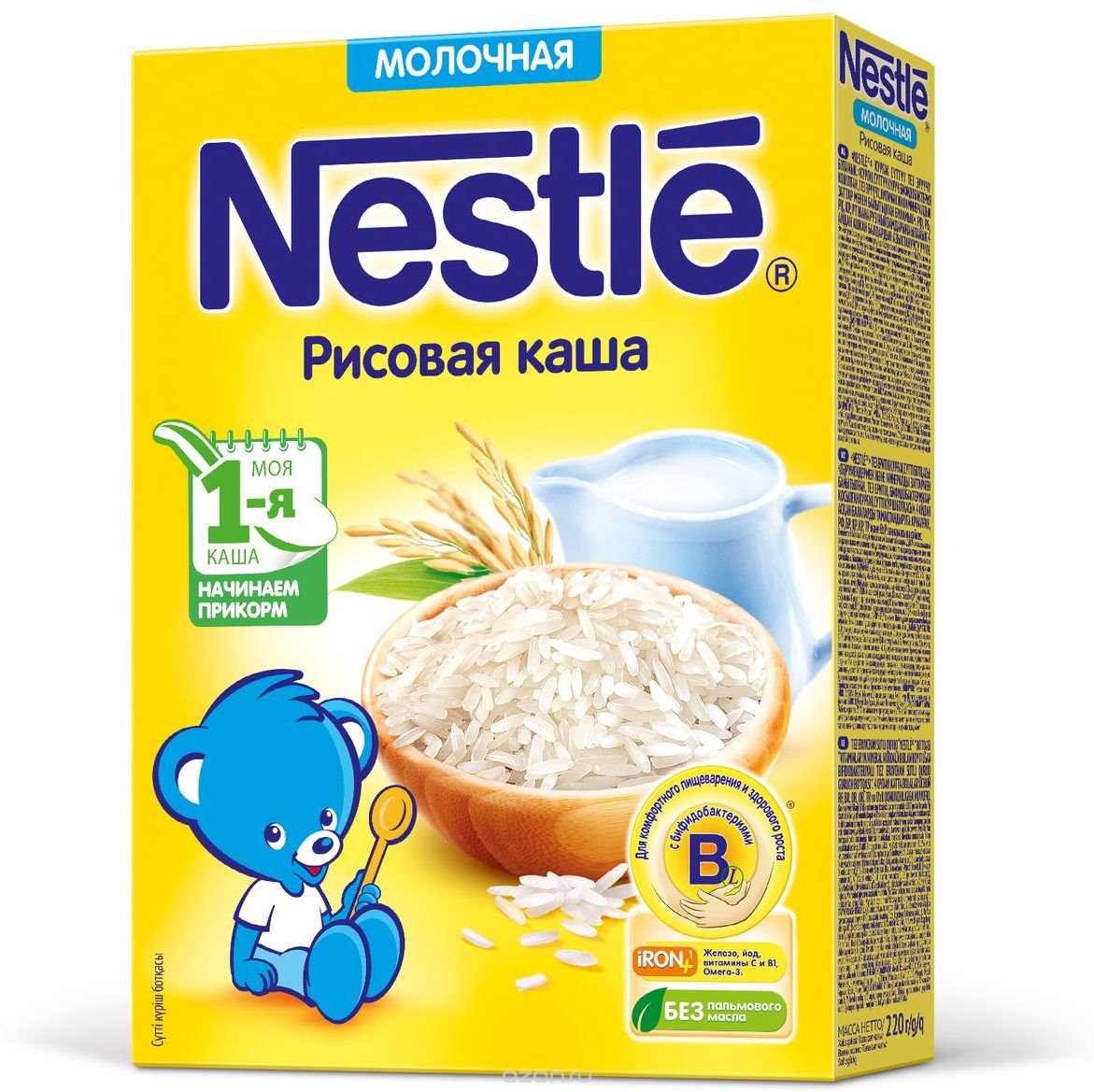 Нестле FOR KIDS Nestle milk porridge Rice 220g 3025