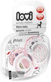 4405.Динамичная FOR KIDS Lovi silicone dynamic soother 0-3 months x 2 #4405