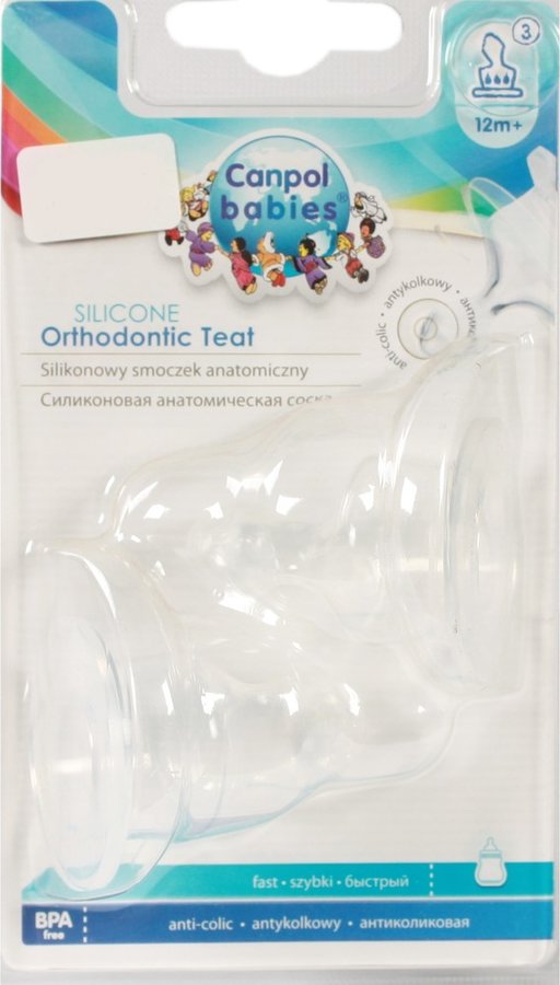 Канпол FOR KIDS Canpol Orthodontic silicone fast nipple N2 5654