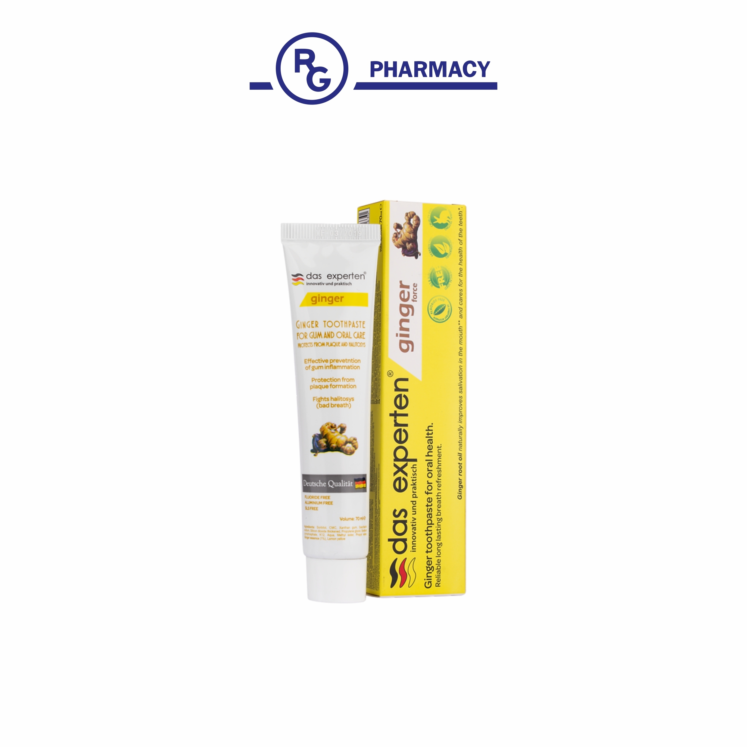 Дас CARE PRODUCTS Das experten toothpaste ginger force 70ml