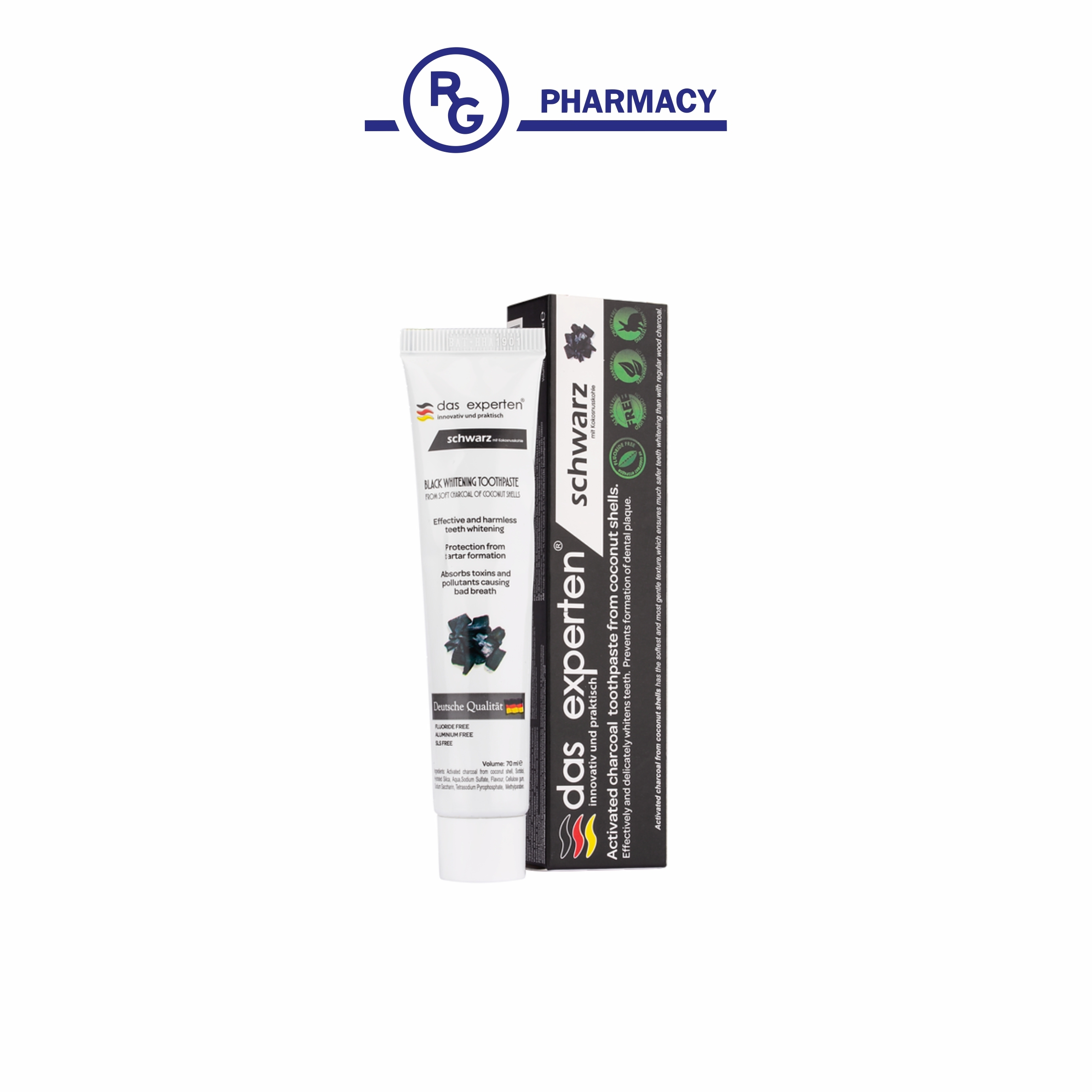 Дас CARE PRODUCTS Das experten toothpaste schwarz 70ml