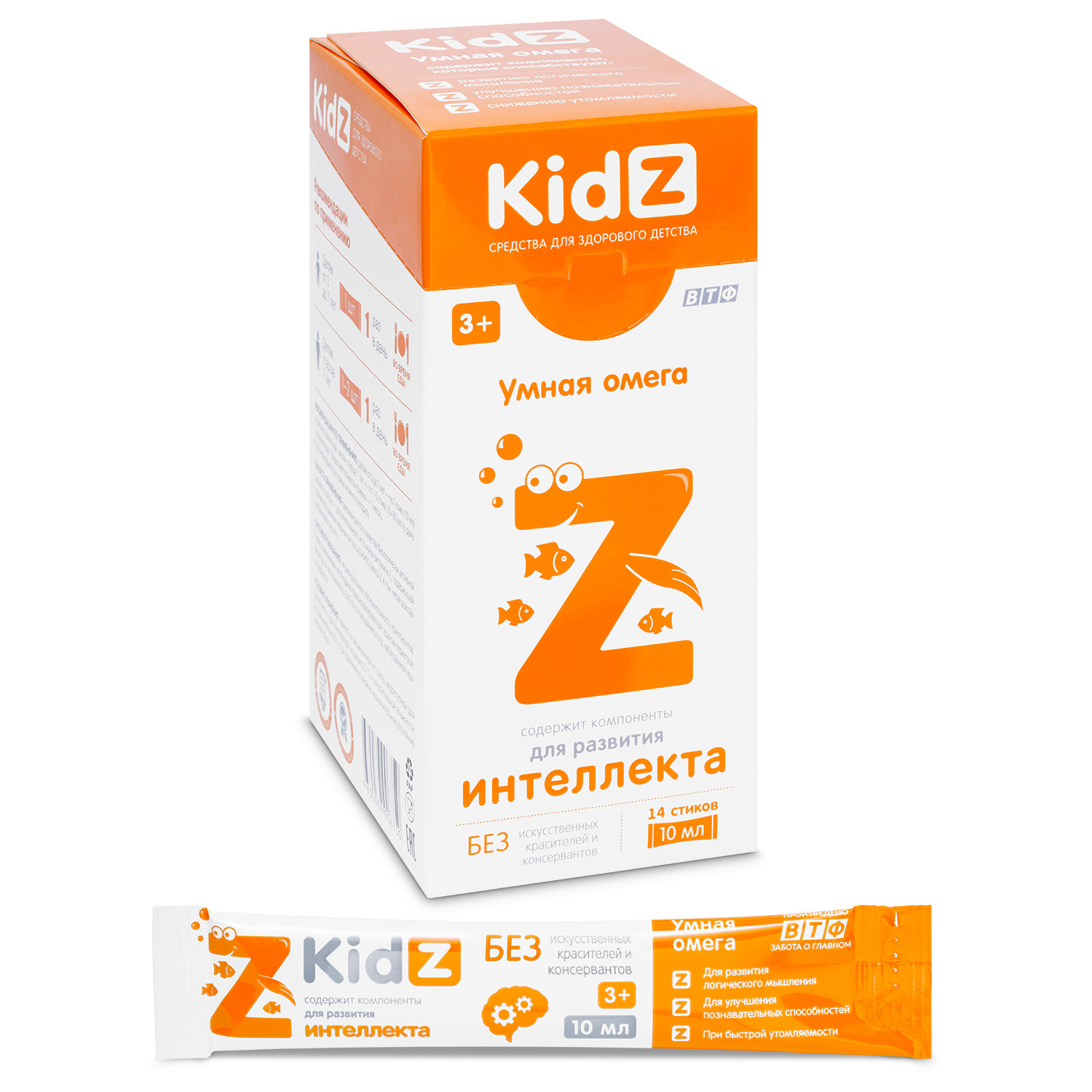 Кидз MEDICINES Kidz Smart Omega sticks 10ml x 14