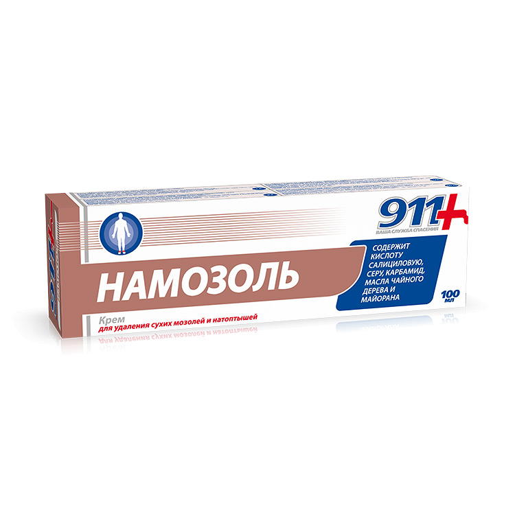 Намозоль MEDICINES Namosol 911 cream for dry corns 100ml