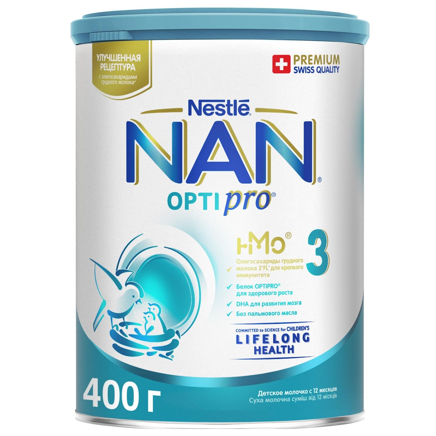 НАН FOR KIDS Nan 3 milk formula 12+ months 400g