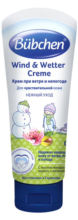 Бюбхен ПРОДУКТЫ ДЛЯ ДЕТЕЙ Бюбхен крем при ветре и непогоде, 75мл