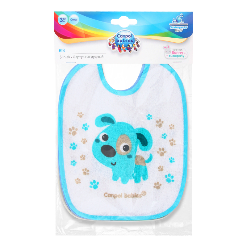 Канпол FOR KIDS Canpol Cotton bib set of 3 pieces style A 4830